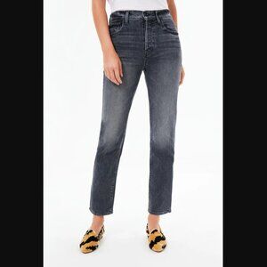 MOTHER Midnights with Molly High Waisted Hiker Hover Gray Size 27